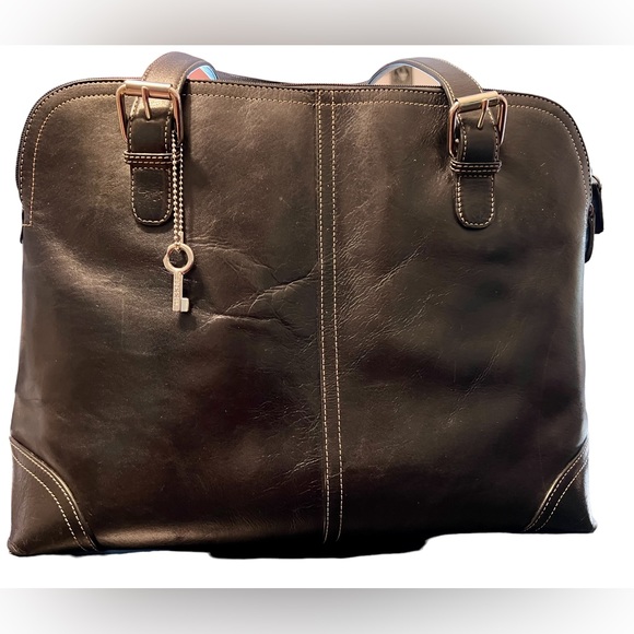 Fossil Handbags - Fossil Leather Top Handle Satchel